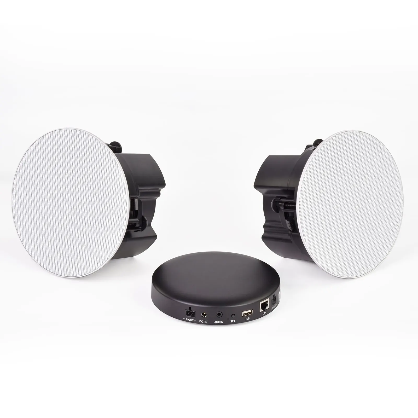 CS-8 Wifi Ceiling Speaker Streamer 60W-100W Output BT5.4 Supports Airplay/DL-NA Connections Sync MultiRoom Suitable for Living Room/Restaurant/Shopping Malls/Home Theater